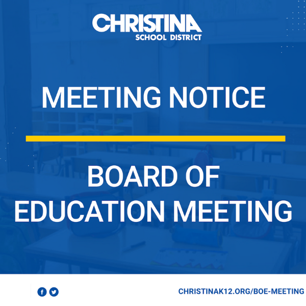  Board of Education Meeting Notice